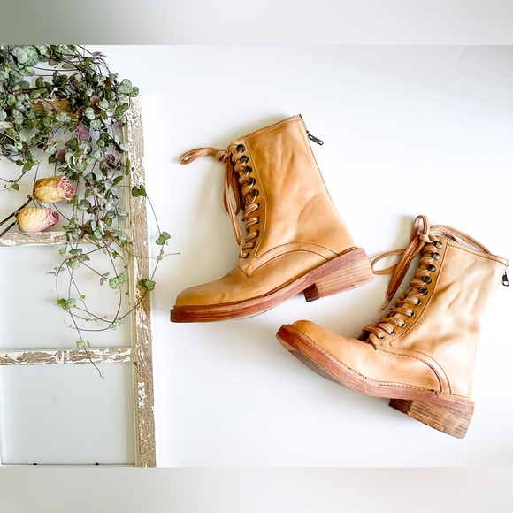 NEW Free People Santa Fe Lace Up Boots - Picture 2 of 14